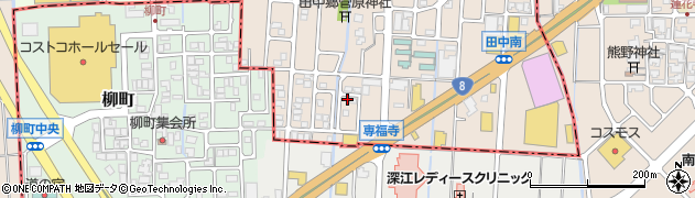 石川県白山市田中町612周辺の地図