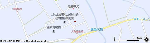 長野県大町市平大町温泉郷2810周辺の地図