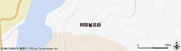 富山県南砺市利賀村北原周辺の地図