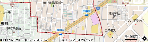 石川県白山市田中町212周辺の地図