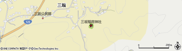 三坂稲荷神社周辺の地図