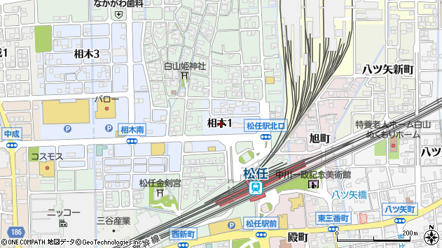 〒924-0081 石川県白山市相木の地図