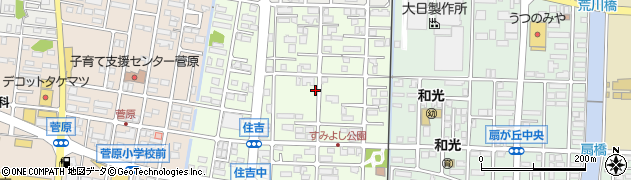 石川県野々市市住吉町周辺の地図