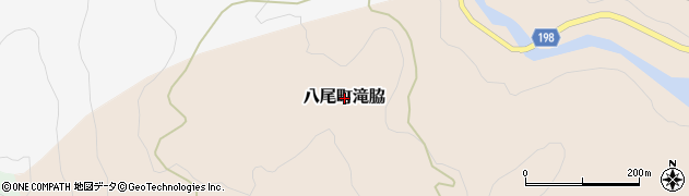 富山県富山市八尾町滝脇周辺の地図