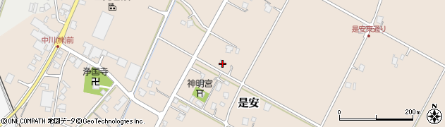 富山県南砺市是安1360周辺の地図