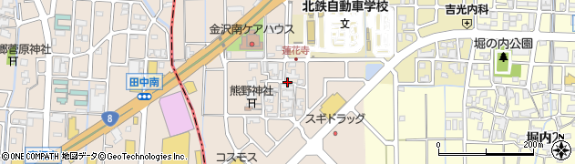 石川県野々市市蓮花寺町周辺の地図