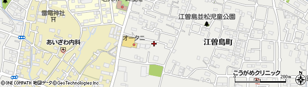 江曽島上原児童公園周辺の地図