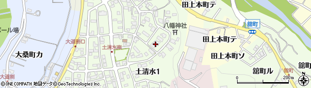 石川県金沢市土清水1丁目周辺の地図