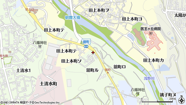 〒920-0957 石川県金沢市舘町の地図