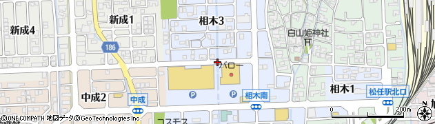 石川県白山市相木周辺の地図