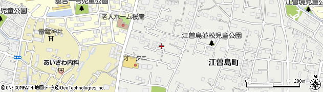 江曽島中公園周辺の地図