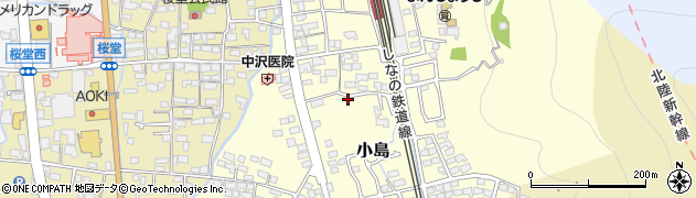 長野県千曲市小島周辺の地図