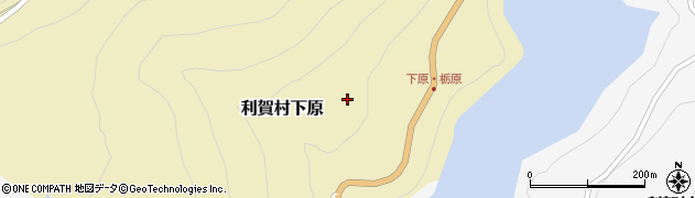 富山県南砺市利賀村下原周辺の地図