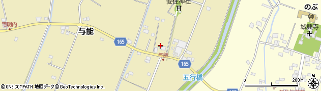 栃木県芳賀郡芳賀町与能1055周辺の地図