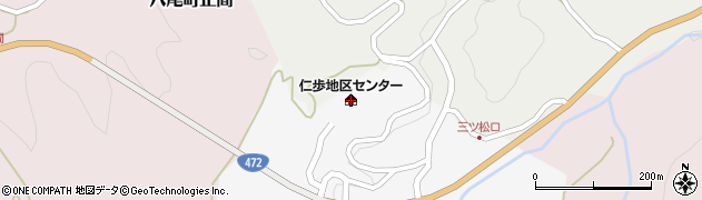 仁歩地区コミュニティセンター周辺の地図