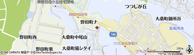 石川県金沢市野田町中平ム周辺の地図