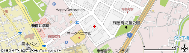 栃木小松フォークリフト株式会社　本社・管理部周辺の地図