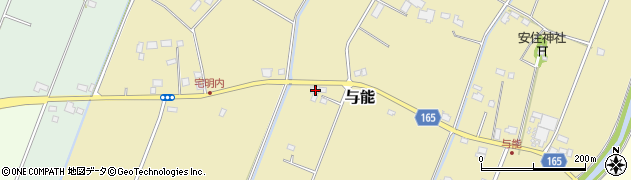 栃木県芳賀郡芳賀町与能1136周辺の地図