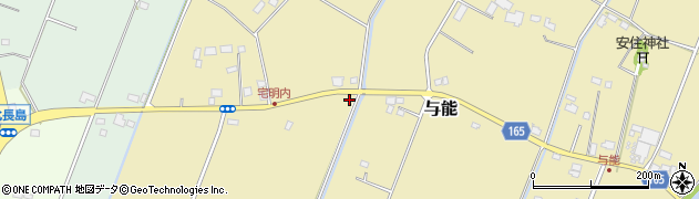 栃木県芳賀郡芳賀町与能478周辺の地図