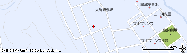 長野県大町市平大町温泉郷4157周辺の地図