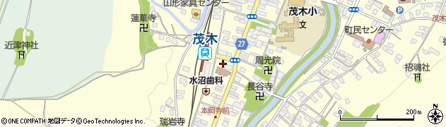 烏山信用金庫茂木支店周辺の地図