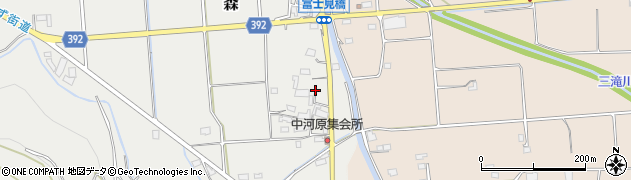 長野県千曲市森686周辺の地図