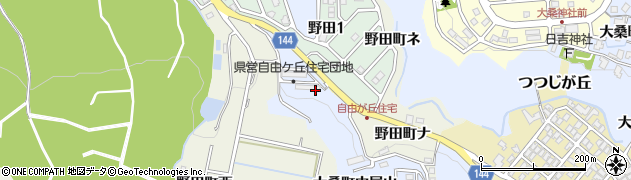 石川県金沢市大桑町中尾山周辺の地図
