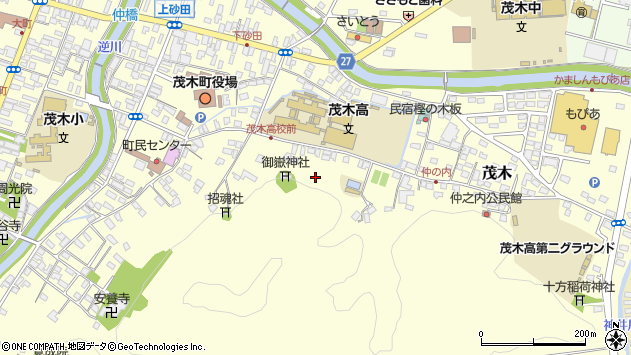〒321-3531 栃木県芳賀郡茂木町茂木の地図