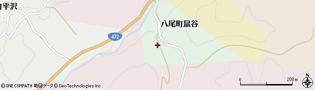 富山県富山市八尾町鼠谷周辺の地図