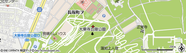 石川県金沢市長坂町（ヲ）周辺の地図