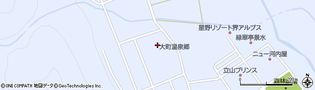長野県大町市平大町温泉郷2900周辺の地図
