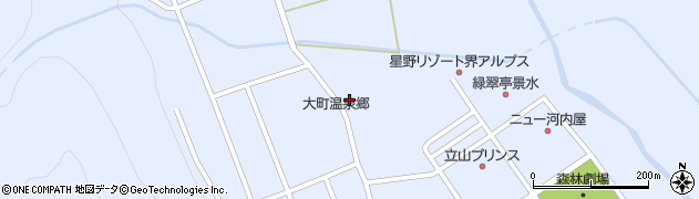 長野県大町市平大町温泉郷2913周辺の地図