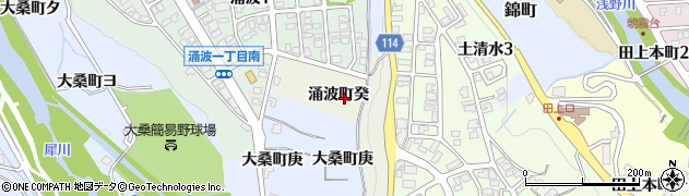 石川県金沢市涌波町周辺の地図