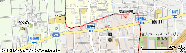 石川県白山市田中町123周辺の地図