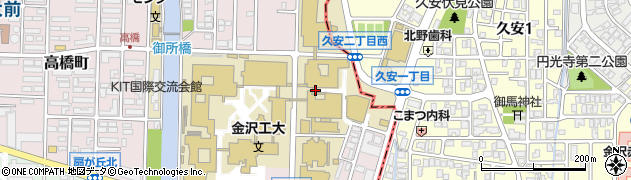 石川県野々市市高橋町周辺の地図