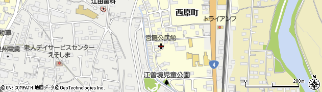 宮隠公民館周辺の地図