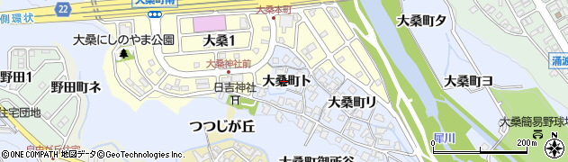 石川県金沢市大桑町ト周辺の地図