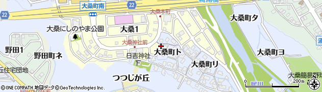 石川県金沢市大桑町ト45周辺の地図