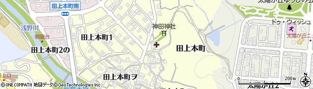 石川県金沢市田上本町（タ）周辺の地図