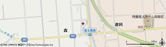 長野県千曲市森408周辺の地図