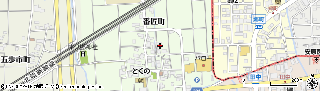 石川県白山市番匠町172周辺の地図