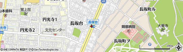 長坂台周辺の地図