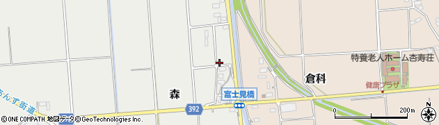 長野県千曲市森404周辺の地図