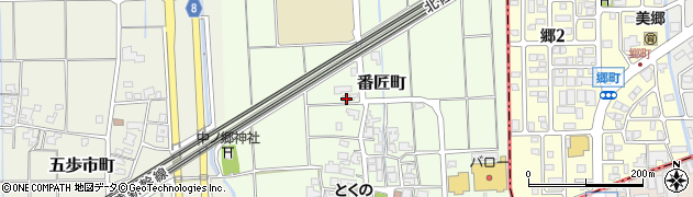 石川県白山市番匠町261周辺の地図