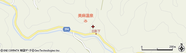 美麻温泉もくじき荘周辺の地図