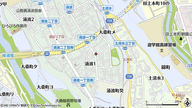 〒920-0953 石川県金沢市涌波の地図