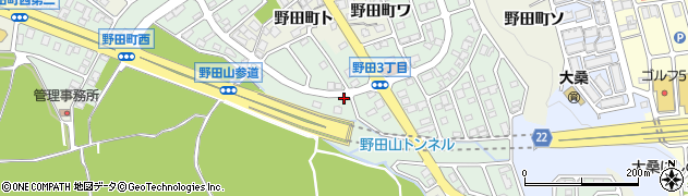 石川県金沢市野田町（タ）周辺の地図