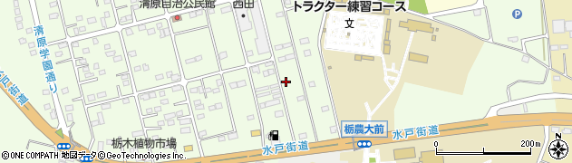 栃木県宇都宮市鐺山町周辺の地図