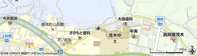 茂木中学校前周辺の地図