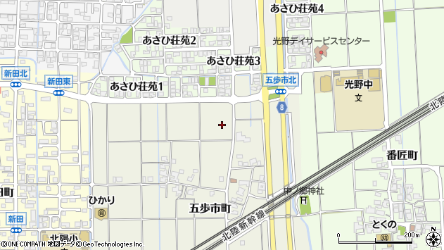 〒924-0014 石川県白山市五歩市町の地図